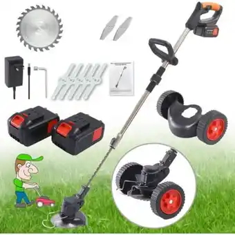 Linio Desbrozadora con batería, batería de litio de 19 v oferta