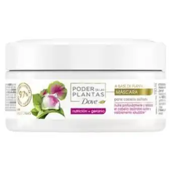 Dove máscara capilar nutrición + geranio 190ml