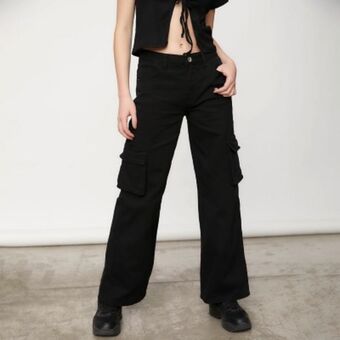 Falabella Sybilla jeans wide leg tiro bajo mujer oferta