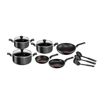 Paris Set de ollas tefal super cook black 12 piezas aluminio oferta