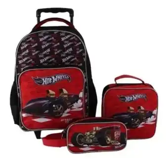 Paris Pack hot wheels mochila trolley lonchera estuche oferta