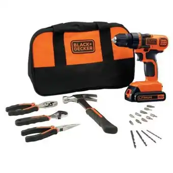 Linio Taladro atornillador inalámbrico 10 mm 20v + 1 batería + accesorios oferta