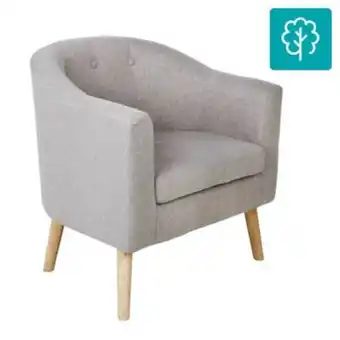 Linio Poltrona fija 75x70x65 cm gris oferta