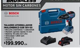 Construmart Taladro atornillador bosch oferta