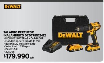 Taladro percutor dewalt