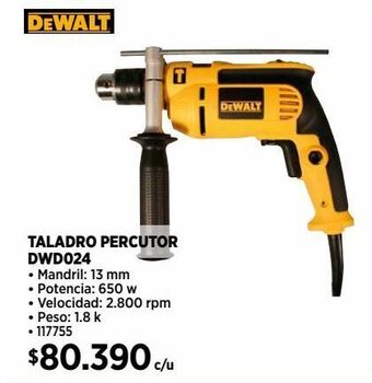 Construmart Taladro percutor dewalt oferta