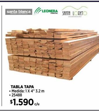 Construmart Tabla tapa oferta