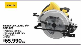 Construmart Sierra circular stanley oferta