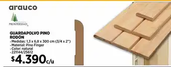 Construmart Guardapolvo pino oferta