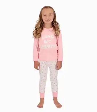 Limonada Pijama niña con flores 4 kids rosado oferta