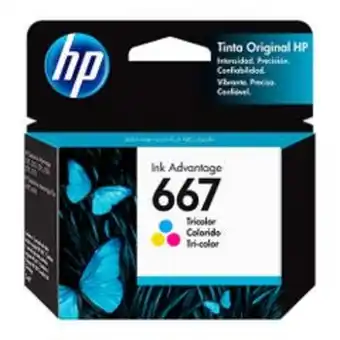 Abcdin Cartucho de tinta hp 667 tricolor original oferta