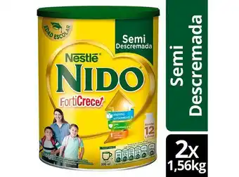 Ripley Leche en polvo nido® forticrece® semi descremada 1560g x2 tarros oferta