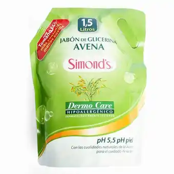 Santa Isabel Jabón líquido simond's dermo care avena 1.5 l oferta