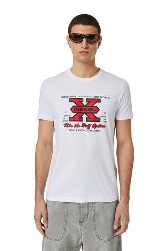 Polera diesel t diegor k48 t shirt 100 blanco