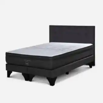 Linio Cama tempo rosen king 180x200 cm base dividida + respaldo bennet oferta