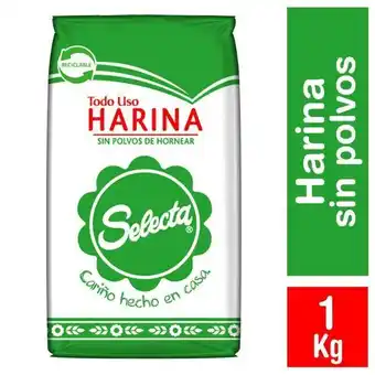 Super Bodega a Cuenta Harina sin polvos de hornear 1kg selecta oferta