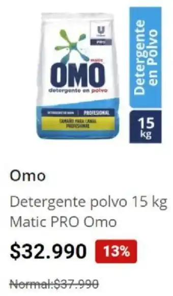 Easy Omo Detergente Polvo 15kg Matic Pro oferta