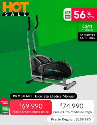 Tottus Prochape Bicicleta Elíptica Manual oferta