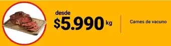 Santa Isabel Carnes de Vacuno oferta