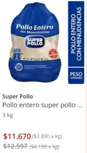 Unimarc SUper Pollo 3kg oferta