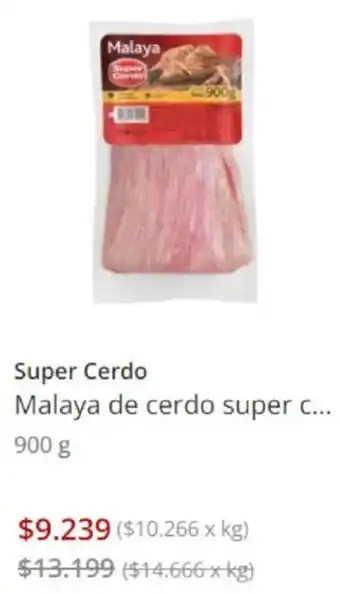 Unimarc Super Cerdo Malaya de Cerdo Super 900g oferta