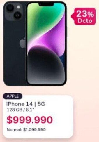 Abc Apple iPhone 14/5G 128GB/ 6,1" oferta
