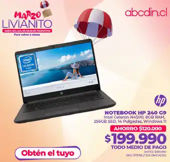Abcdin HP Notebook HP 240 G9 oferta