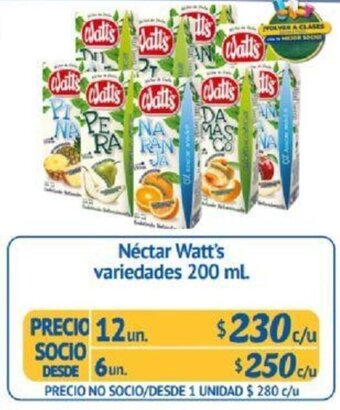 Alvi Néctar Watt's Variedades 6un x 200ml oferta