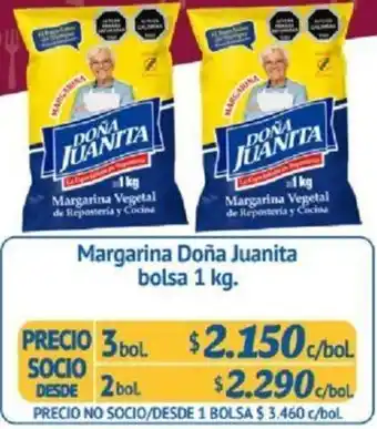 Alvi Margarina Doña Juanita Bolsa 2 bol x 1kg oferta