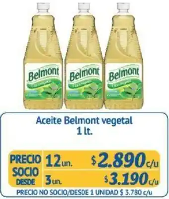 Alvi Aceite Belmont Vegetal 3un x 1L oferta