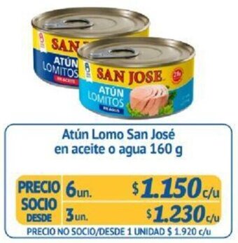 Alvi Atún Lomo San José en Aceite o Agua 3un x 160g oferta