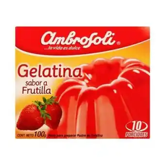 Supermercado El Trébol Gelatina ambrosoli frutilla 100 grs oferta