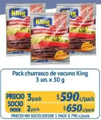 Alvi Pack Churrasco de Vacuno King 2un x 30g x 2 Pack oferta