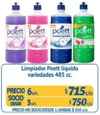 Alvi Limpiador Poett Líquido Variedades 3un x 485cc oferta