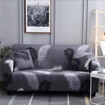 Linio Fundas para sofa cubresillones elásticos 1 cuerpos gris palma oferta