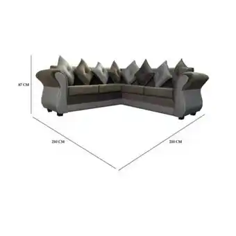 Linio Sofa seccional new irlanda bi cafe gris oferta
