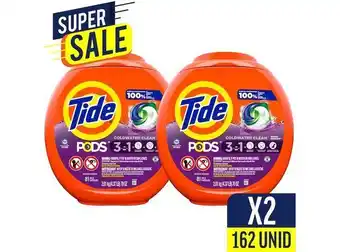 Ripley Tide pods detergente en cápsulas 81 unid x2 oferta