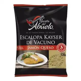 Supermercado El Trébol Escalopa kayser vacuno jamon queso 120 gr oferta