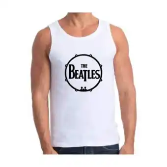 Linio Polera musculosa sin mangas 100 algodon - rock the beatles oferta