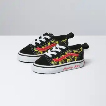 Vans Zapatillas td old skool elastic lace (1-4 años) cobra kai black/yellow/white oferta