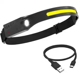 Linio Linterna de cabeza led recargable frontal para camping oferta