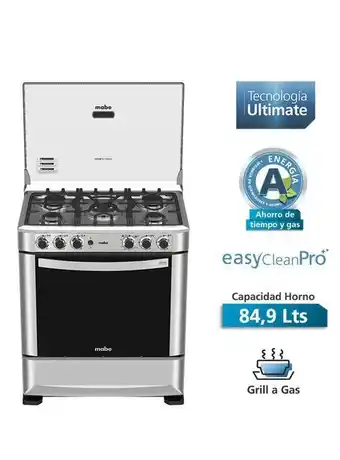 Paris Cocina de piso a gas 76 cm acero inox andes7650fx1 oferta