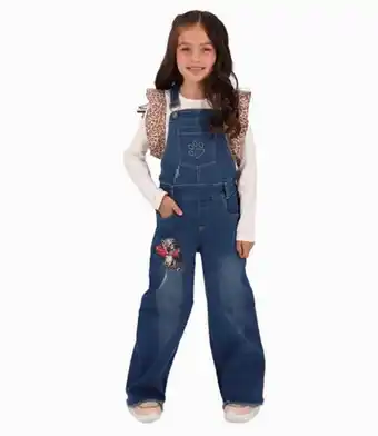 Limonada Jardinera niña acampanada denim azul oferta