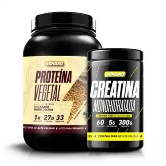 Linio Proteína vegetal sin sabor pack creatina monohidratada gohard oferta