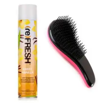 Linio Kit shampoo seco sweet vainilla refresh cepillo desenredante oferta