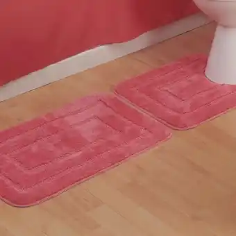 Velutti Piso de baño orla 2 piezas coral oferta
