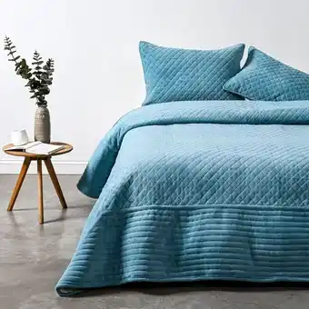 Cannon Home Quilt king liso turquesa oferta