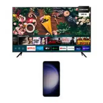 Abcdin Samsung galaxy s23+ 5g 512gb phantom black 6,6" liberado + led samsung 43 pulgadas smart tv 2022 oferta
