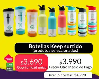 Tottus Botellas Keep Surtido oferta