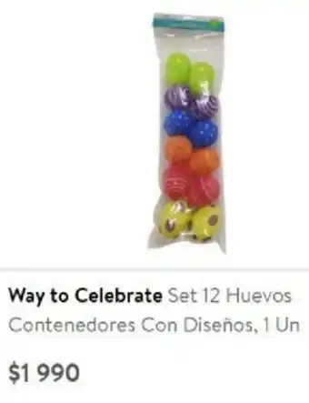 Lider Set 12 Huevos Contenedores Con Diseños 1un oferta